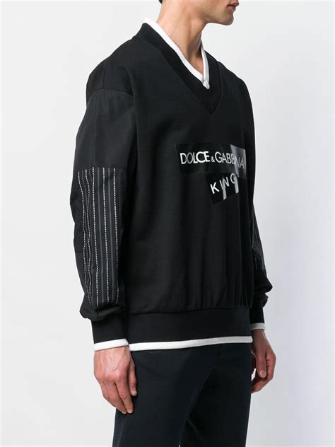 dolce gabbana basic um3000f polo sweatshirt herren|Men's sweatshirts .